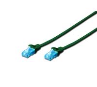 CAT 5e U-UTP patch cord, PVC AWG 26/7, length 0.25 m, zielony