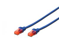 Cavo di rete Digitus UTP Cat 6 0,25 m Blu