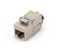 CAT 6A Keystone Jack, STP, tool free, dust cover smart cable manager, metal snap-in, set 24 pcs.