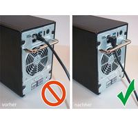 CAT 6A patchcable 1x 90ÃÂ°angled, U/UTP, black, 5 m - latch on top, CCA copper mixture NEW