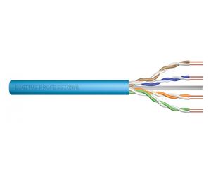 CAT 6A U-UTP installation cable, 500 MHz Eca (LSZH-1), AWG 23/1, 500 m drum, sx, blue