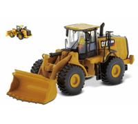 MODELLINO MEZZI CANTIERE STATICO CATERPILLAR CAT966M RUSPA GOMMATA SCRAPER 1/87