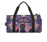 Cat And Magic Castle Gate, borsa da palestra per uomo e donna, impermeabile, grande borsone per allenamento da viaggio