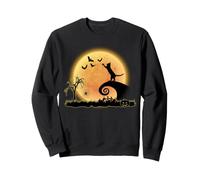 Cat And Moon Funny Kitty Animal Scary Halloween Costume Felpa