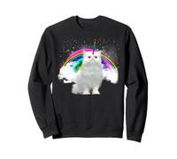 Cat And Unicorn Magical Funny Kitten Rainbow Cats Lover Felpa