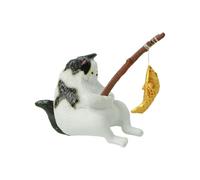 Cat Aquarium Statue - Creative Funny Fish Tank Decorations Scenery Ornament