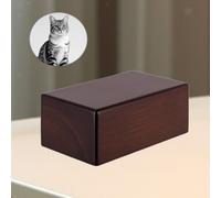 CAT ASH URN Commemora la bara del cinerario funebre per cucciolo di criceto