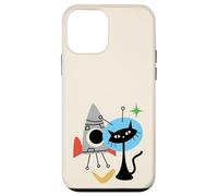 Cat Astronaut Space Retro Atomic Age Mid-Century Modern Custodia per iPhone 12 mini