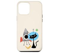 Cat Astronaut Space Retro Atomic Age Mid-Century Modern Custodia per iPhone 12 Pro Max