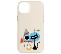 Cat Astronaut Space Retro Atomic Age Mid-Century Modern Custodia per iPhone 14 Plus