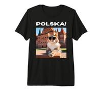 Cat At The Malbork Castle, Polonia Maglietta Premium