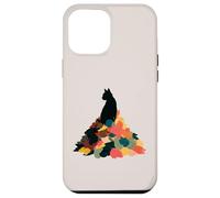 Cat Autumn Leaves Fall Cozy Aesthetic Feline Owners Custodia per iPhone 12 Pro Max