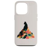 Cat Autumn Leaves Fall Cozy Aesthetic Feline Owners Custodia per iPhone 13 Pro