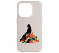 Cat Autumn Leaves Fall Cozy Aesthetic Feline Owners Custodia per iPhone 14 Pro