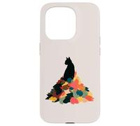 Cat Autumn Leaves Fall Cozy Aesthetic Feline Owners Custodia per iPhone 15 Pro