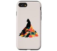 Cat Autumn Leaves Fall Cozy Aesthetic Feline Owners Custodia per iPhone SE (2020) / 7/8