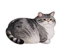 Cat Bath Mat - Washable Quick Drying Carpet, Cute Animal Bathroom Rug, Nonslip Kitchen Floor Mat | Absorbent Imitation Wool Decor For Indoor Outdoor Front Door Entryway Shower Farmhouse