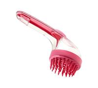 Cat Bathing Brush - Flexible Rubber Scrubber, Dog Washing Tool | Small Dispenser Brush with Foaming Control Feature, Comfortable Pet Spa Accessory for Kittens Groomers Swimming Pool Travel Bath Time