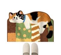 Cat Bathroom Rug Diatomaceous Earth BathroomQuick Dry Absorbent Kitchen Mat