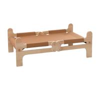 Cat Bed, Pet Cot, Portable Raised Furniture for Cats and Small Pets, Comfort Elevated Lounger for Patio, Beach, Garden, Lawn, Balcony, Backyard, Camp 23,62 x 14,37 x 8,27 pollici