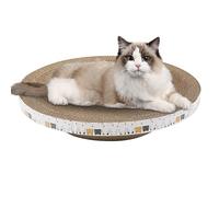 Cat Bratching Board - Cat Scratcher a forma ovale | Scratcher per gatti a forma di ciotola ad alta densità | Cardboard animali domestici Scratch | Cardboard post Scratchh Pads per il palo