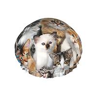 Cat Breeds Packed Cats Cuffia da a Elastica riutilizzabile DoubleBath Cap Esterno impermeabile Fodera in PEVA Cuffia per capelli da donna 1 pezzo","TURBO_LOADING_TEXT":"Caricamento del riepilog