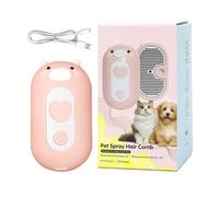 Cat Brush, Anti Static Grooming Comb Tool, Water Activated Cleaning with Deep Care Function, Soft Silicone Bristle Gentle Skin Build, Pet Spa Brush Modern Design, Cat Grooming for Shedding