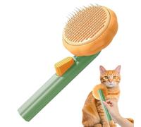 Cat Brush, Dog Comb Long Hair, Detangling Pumpkin Shaped Tool, 20x9x7cm, Cleaning Massage Feature, for Puppy Grooming, Kitten Care, Pet Hair Removal, Home Use