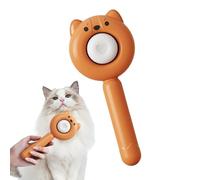 Cat Brush with Release Button, Tangled Hair Slicker Cat Brushes, 7.9x4.6x18.6cm Adorable Skin Friendly Cat Grooming Deshedding Brush, Pet Supplies Hair Remover Tool