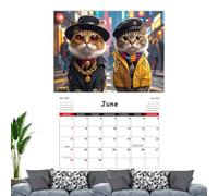 Cat Calendar 2026 | 12-Month Cat Calendar For Home | Vibrant Wall Decor Coil Binding, Jan - Dec 2026, Wall Planner For Home Decor Living Room Office School Family Scheduling Planning Planning