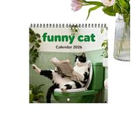 Cat Calendar 2026 - Monthly Thick Paper With Notes, Kitten Calendar Planner | Funny Wall Calendars 2026 Planner For Home Decor Office School Classroom Planning Appointment Schedule New Year Christmas