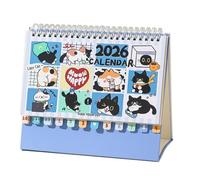 Cat Calendar 2026 - Spiral Bound Kitten Planner | 12 Months Paper Animal Calendar for Home, School, Room, Study, Planning, Scheduling or Decoration Use, 21x17.2cm