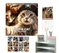 Cat Calendar - 8.27 Inch 2027 Cute Cat Wall Planner Calendar