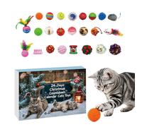 Cat Calendar Advent - 24 Day Teaser Toys, Interactive Holiday Countdown