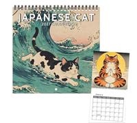 Cat Calendar Wall | 2027 Kitten 12 Month Planner Display Schedule | 2027 Kitten 12 Month Planner Display Schedule - 8.2in Hangable Paper Cute Cat Wall Calendar for Home, Office and School