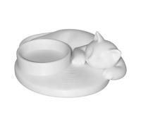 Cat Candle Holder - Kitten Sleeping Design Dinner Table Decor, Cat Candlestick Holders for Home Room, Mantel, Fireplace Farmhouse Holiday Party Decoration, Cute Animal Candle Stand