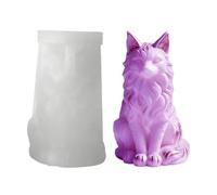 Cat Candle Mold - 3d Silicone Cat Mold | Sitting Cats Shape Cement Art Craft Centerpiece | Resin Soap Molds | Silicone Soap Molds for Dinner Table Home Room Wedding Party