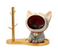 Cat Candy Dish - Cute Cat-Shaped Candy Bowl, Ceramic Treat Holder for Sweets, Chocolate, Snacks, Pet-Inspired Decorative Dish, Fun Tableware for Kitchen or Dining | for Home Party Office Kids Adults F