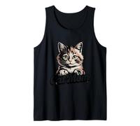 Cat Cat Mom Retro Style Minimalist Kitty Amante per le donne Canotta