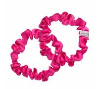 Cat & Cat Set di Due Elastici di Seta per Capelli, Magenta 2 pz