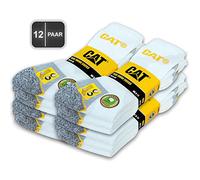 CAT Caterpillar, 12 paia di calzini da lavoro per uomo e donna, taglia 35-50, 43-46