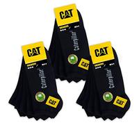 CAT Caterpillar 15 paia di calzini SNEAKERS SNEAKERS SNEAKER da lavoro, calze da lavoro, taglia 39-50, 15 paia di colore nero, 47-50