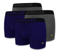 CAT Caterpillar Boxer da uomo, colore blu/grigio, taglie M, L, XL, XXL, 3XL, retrò, 4 pezzi, confezione da 12, blu/grigio, M
