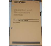 CAT Caterpillar C7 Camion Motore Operazione & Mantenimento Manuale Set S/N