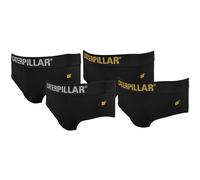 CAT Caterpillar Slip Uomo (Pacco da 4) - Cotone Elasticizzato (Nero, XL)