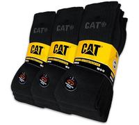 CAT CATERPILLAR THERMO SOCKS 9 paia di calzini da lavoro termici calzini invernali taglia 39-50, 9 Coppie Nero, 43-46