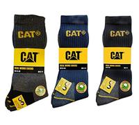 Cat Caterpillar Universal, calzini da uomo, 6|9|12|24 paia, colori e misura a scelta in Nero, Blu, Grigio, In 35 - 40 | 41 - 45 | 46 - 50 (taglia grossa), Calzini 12 Paar Blau 43