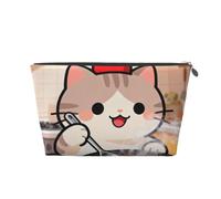 Cat Chef Cooking - Trousse da viaggio in pelle, impermeabile, per cosmetici
