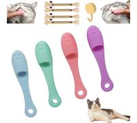 Cat Chin Brush, Cat Chin Scrubber, Silicone Scrubber For Cats Chin Cleaner, Cat Chin Cleaner Brush, Cat Chin Cleaner Silicone, Finger Brushes Suitable For Puppies And Cats (K)