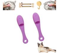 Cat Chin Brush, Cat Chin Scrubber, Silicone Scrubber For Cats Chin Cleaner, Cat Chin Cleaner Brush, Cat Chin Cleaner Silicone, Finger Brushes Suitable For Puppies And Cats (I)